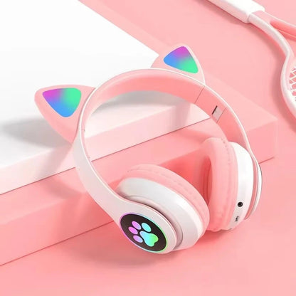 Bluetooth Headphones with Cat Ears