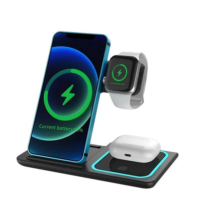 3-in-1 LED Wireless Charger