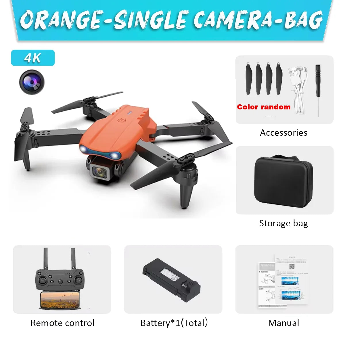 E99Pro Drone 4K with Dual Camera and Obstacle Avoidance