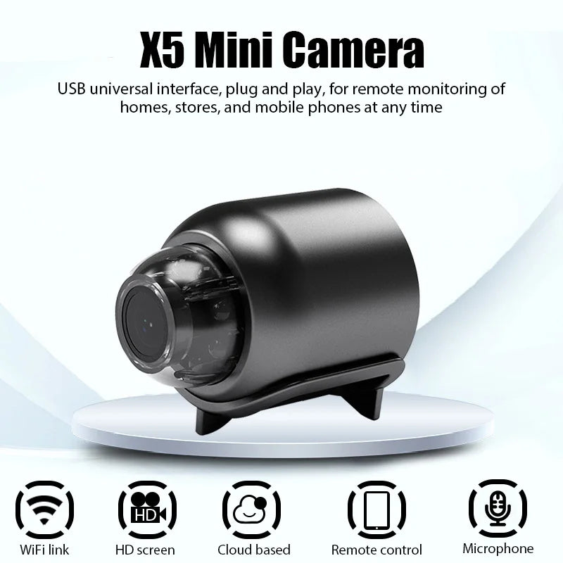 Mini X5 Camera with HD Support and SD Card