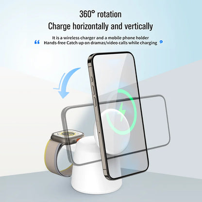 3-in-1 Foldable and Magnetic Wireless Charger