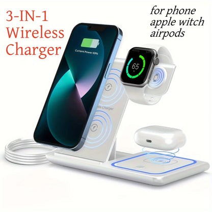 3-in-1 LED Wireless Charger