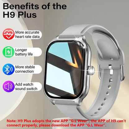 Smartwatch H9 - 2.01" Touch Screen, Bluetooth 5.1