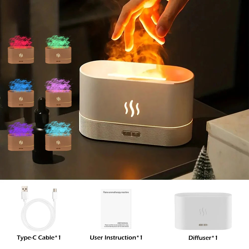 Ultrasonic Aroma Diffuser & Humidifier with LED