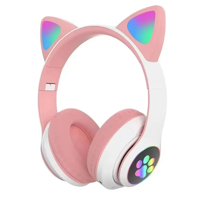 Bluetooth Headphones with Cat Ears