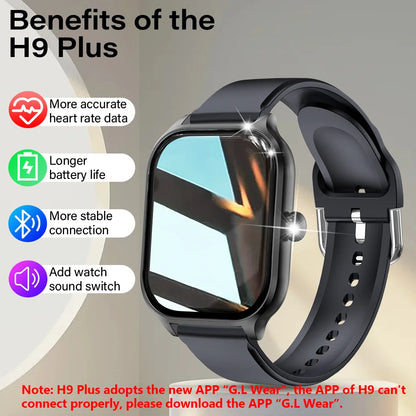 Smartwatch H9 - 2.01" Touch Screen, Bluetooth 5.1